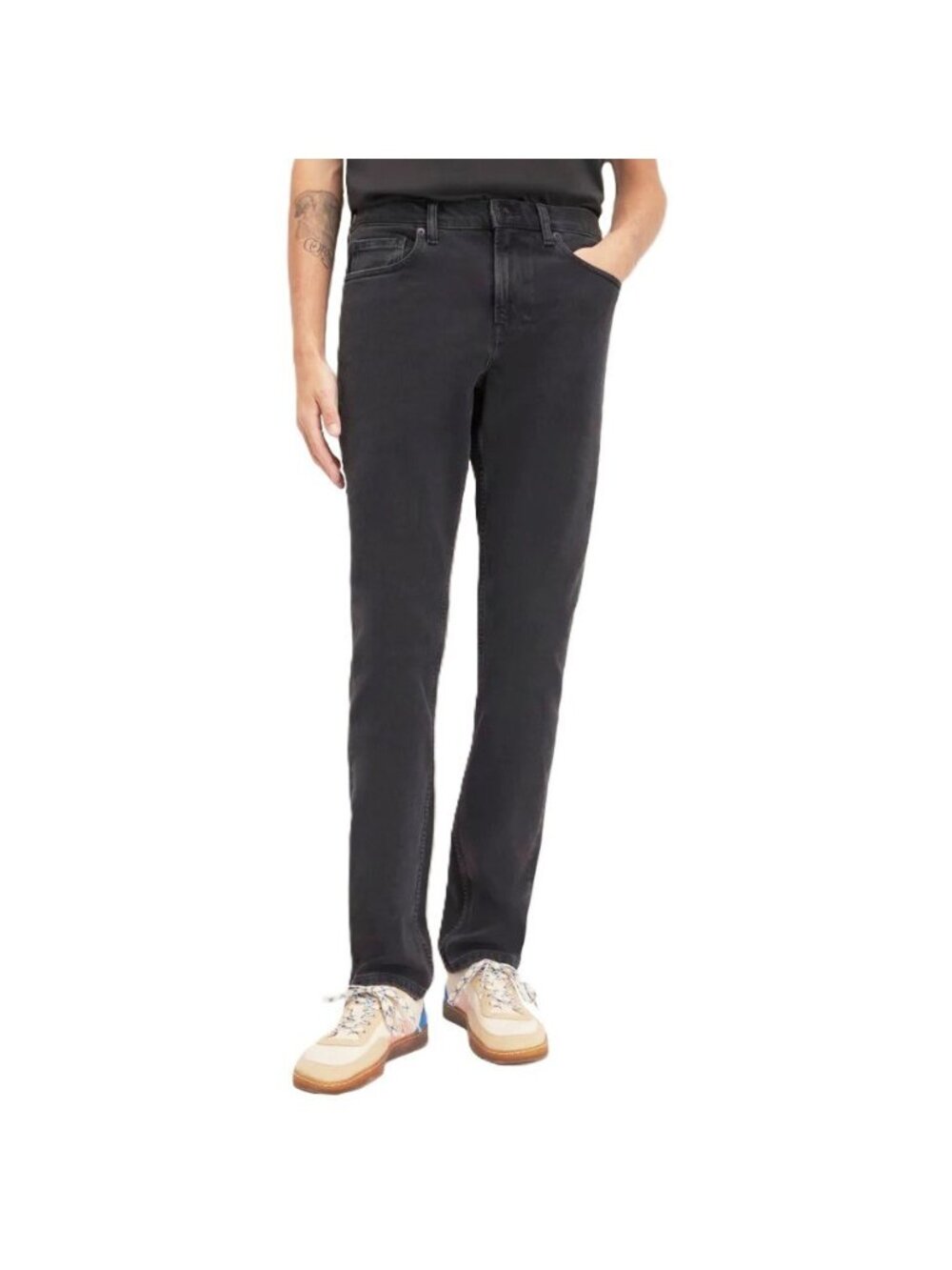 Everlane Men's Uniform The Slim 4 Way Stretch Organic Jean Washed Black 31 X 30